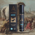 Atlantik Body Care Ireland Trojan Healing Serum Box & Bottle, Center of Trojan Horse Image, Natural Skin Care 